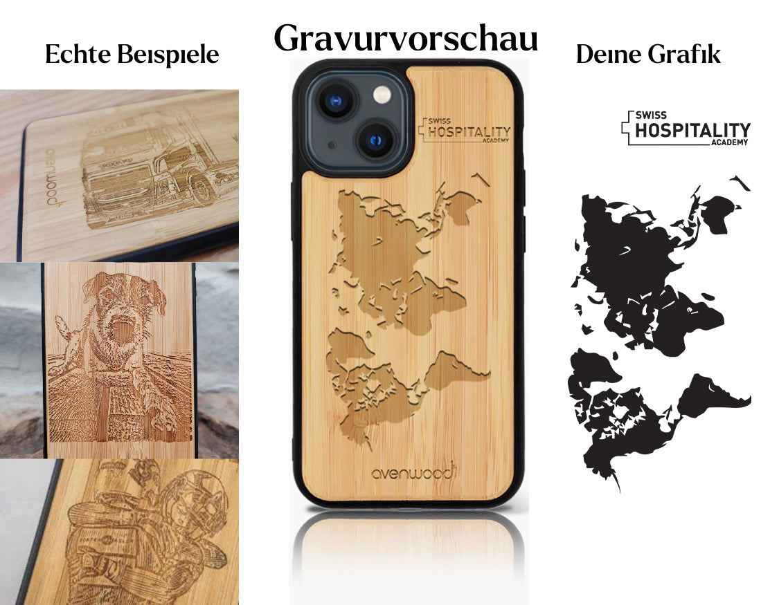 INDIVIDUELL iPhone 14 Bambus-Kunststoff